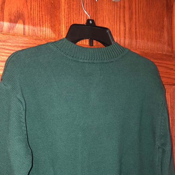 GAP Green Crew Neck Sweater with Ribbed Texture - Picture 4 of 7